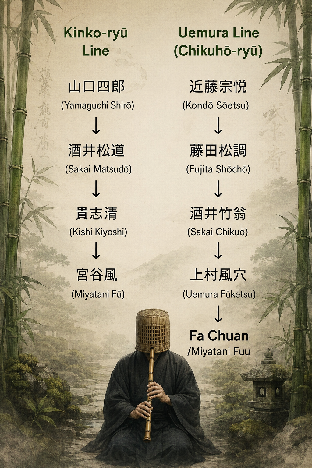 Shakuhachi Lineage Chart